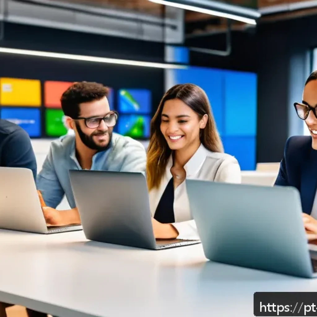 모듈식 역량 개발의 시장 동향 - A diverse group of Brazilian professionals in a modern coworking space, engaged in flexible modular ...
